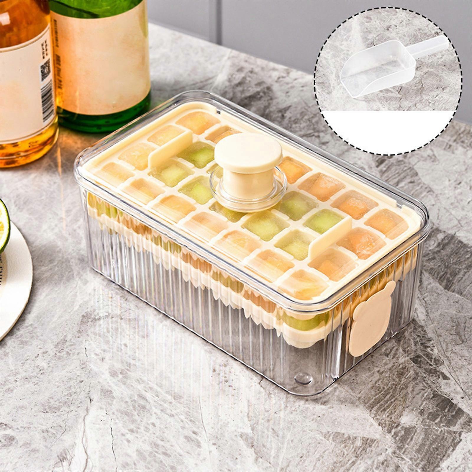 Homemade Ice Maker Double-layer Press-type Ice Tray For Home ...