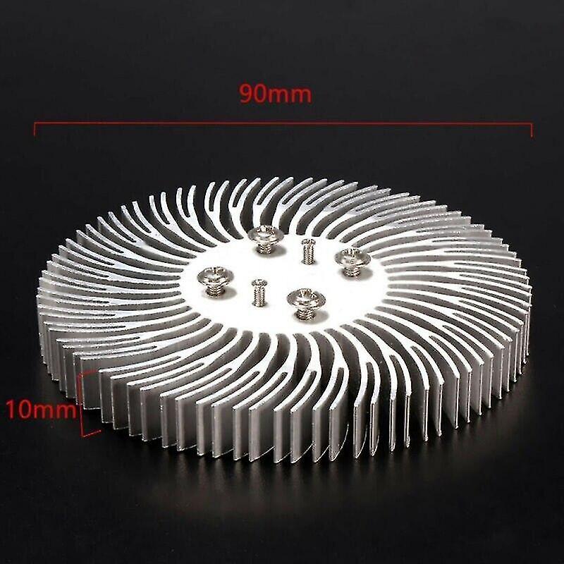 Lampadine a Led Rotonda Spirale In Alluminio Dissipatore di Calore Radiatore 90 * 10mm Per 10w