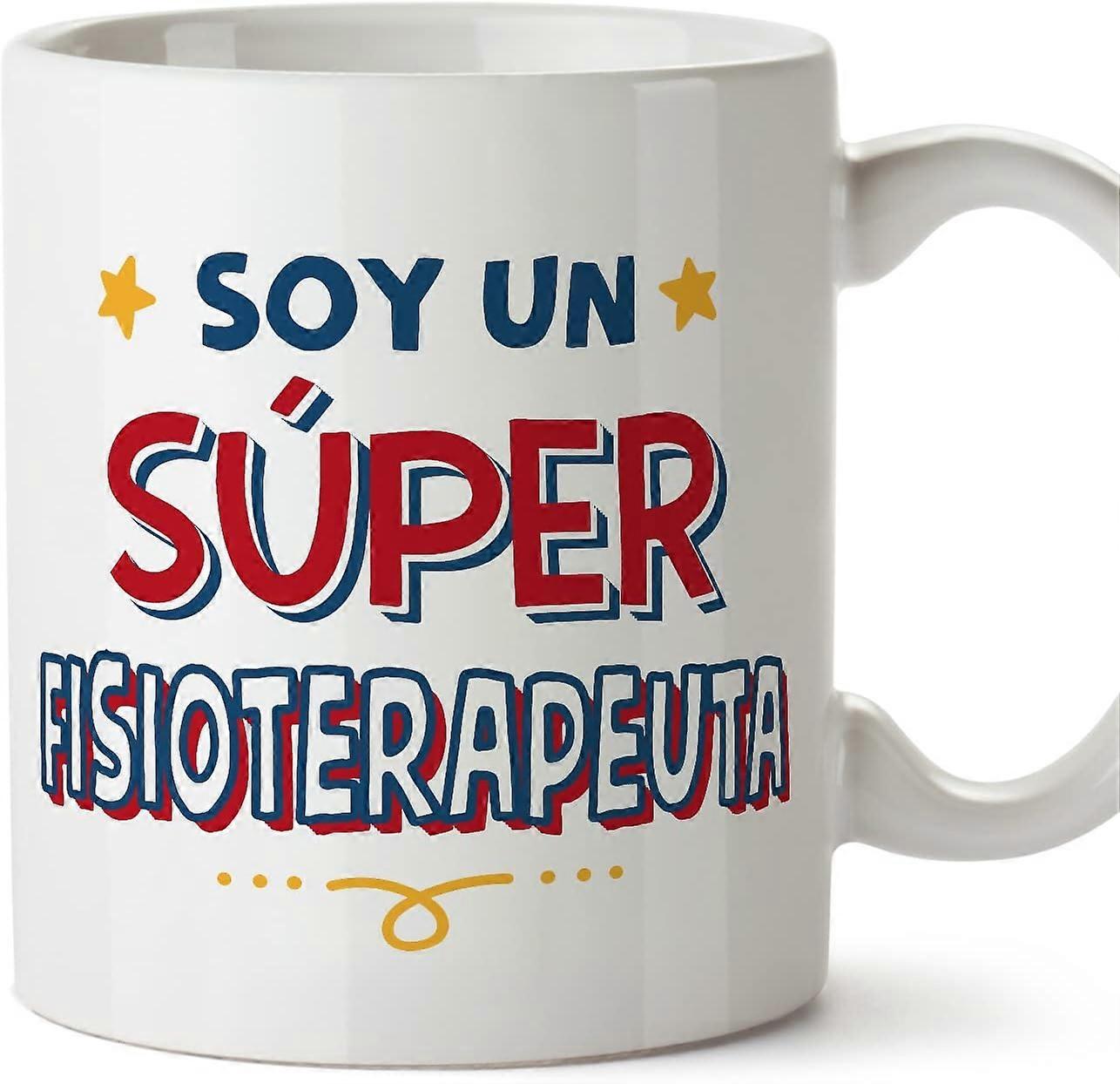 Hrníček pro fyzioterapeuta ve španělském sójovém speru Vtipný dárek pro kolegy Keramický hrníček o objemu 11 oz