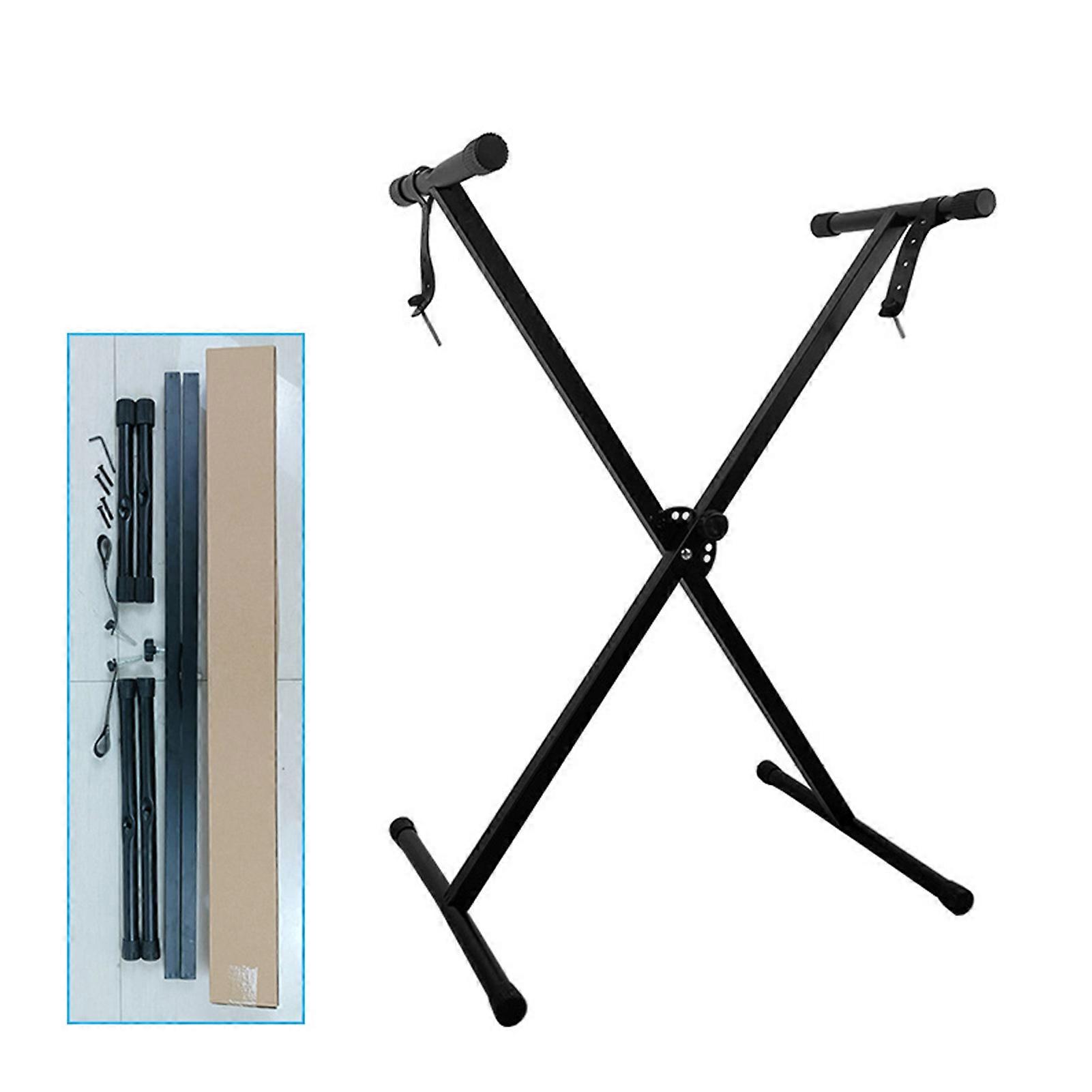 Piano Keyboard Stand X Shaped 7 Level Adjustable Holder for Zither Painting Frame