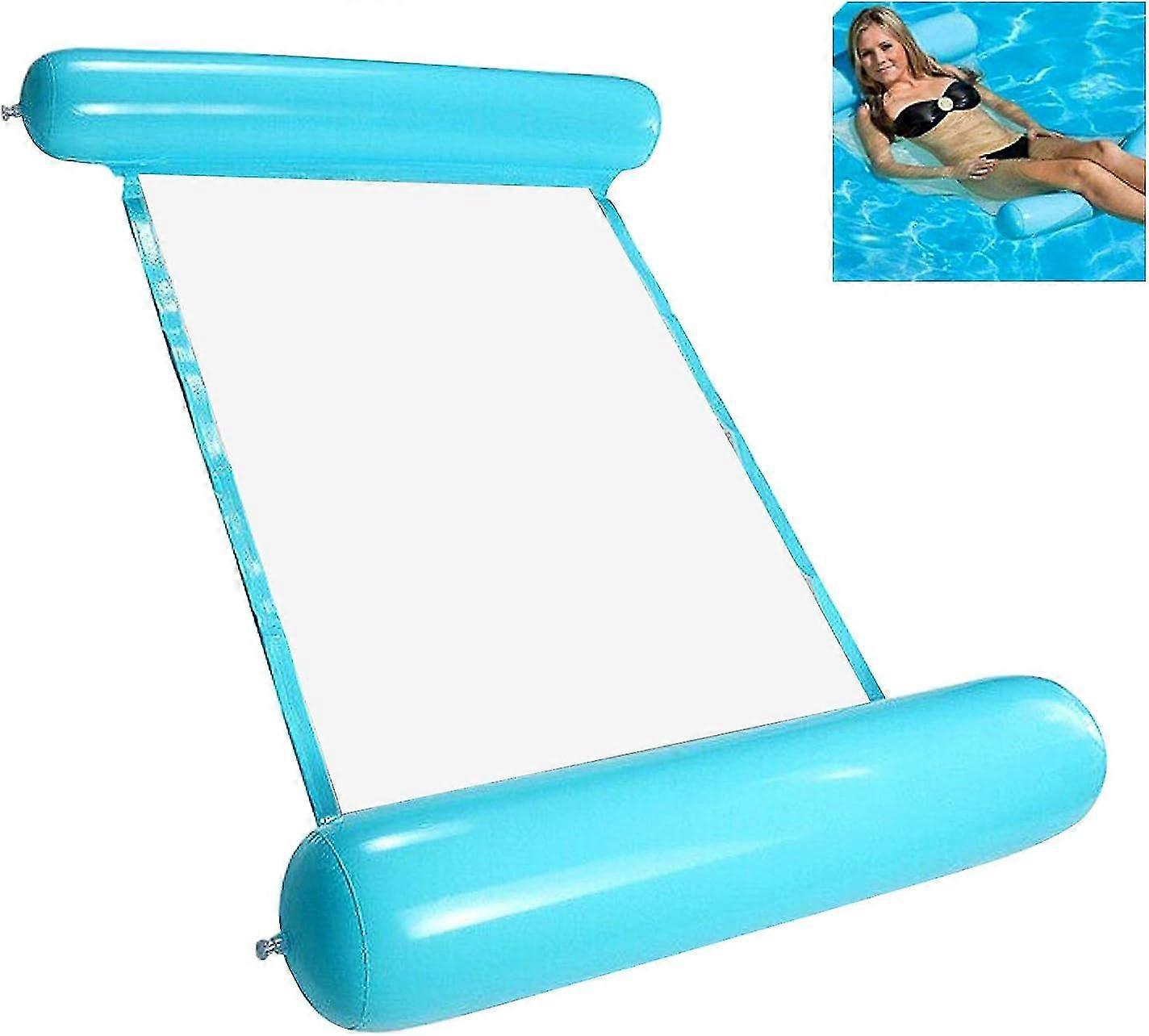 Inflatable Water Hammock, (blue)floating Reclining Float Hammock ...