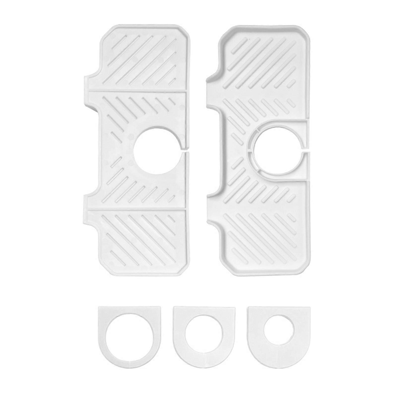 TPE Anti-splash Faucet Drain Board Soft Foldable Wash Table Gasket for Home