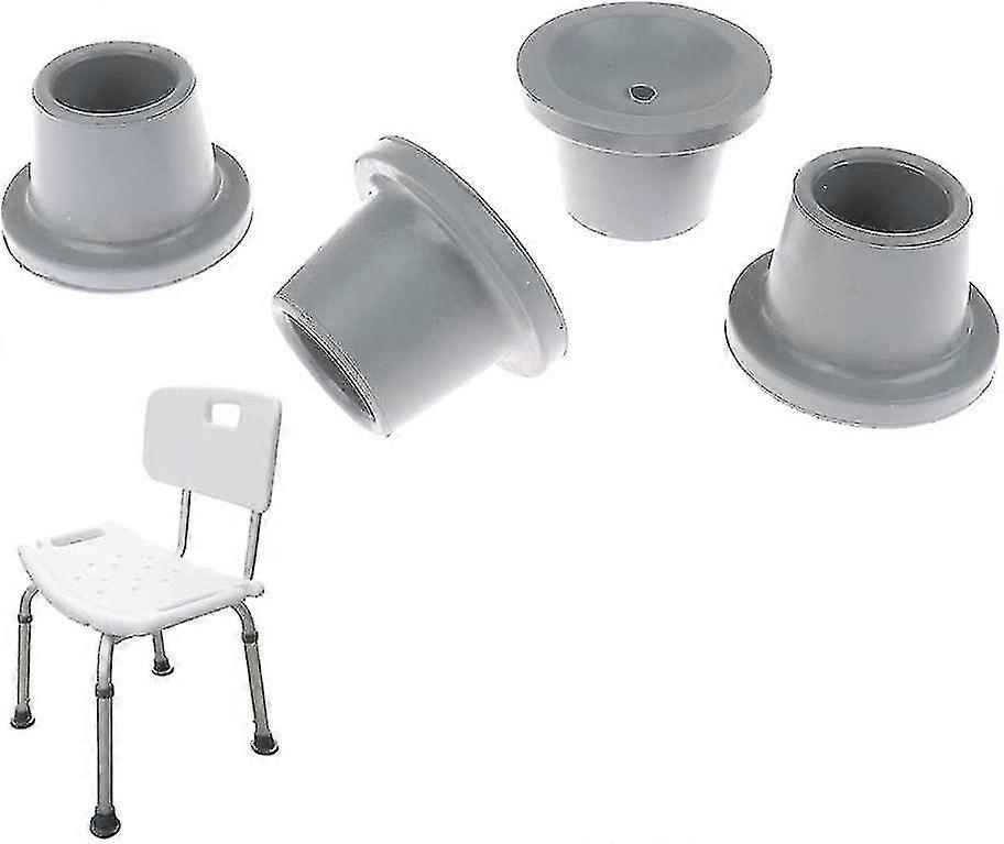 4 قطع استبدال القدمين لكرسي دش مقعد الحمام نصائح المطاط عدم الانزلاق أجزاء مقعد الحمام دش مقعد شفط كأس القدمين (28mm)