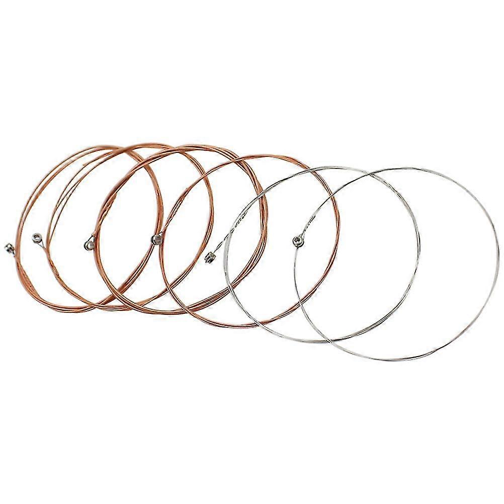 6 Pcs Stainless Steel Guitar Strings Acoustic Guitar Strings Musical Instrument Guitar Strings