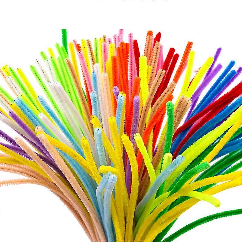 200pcs DIY Plush Twisted Rod Handmade Accessories Tool Hair Root,10 Color