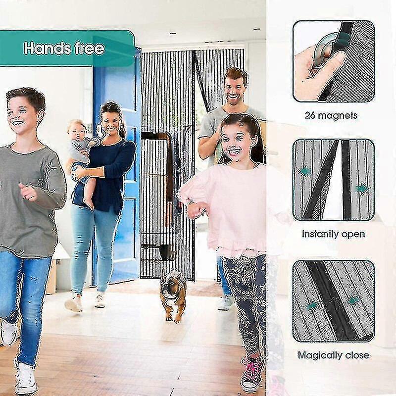 Strong Magnetic Door Curtainanti-mosquito And Insect-proof Automatic Closing Invisible Gauze Large-size Mosquito Nets For Doors