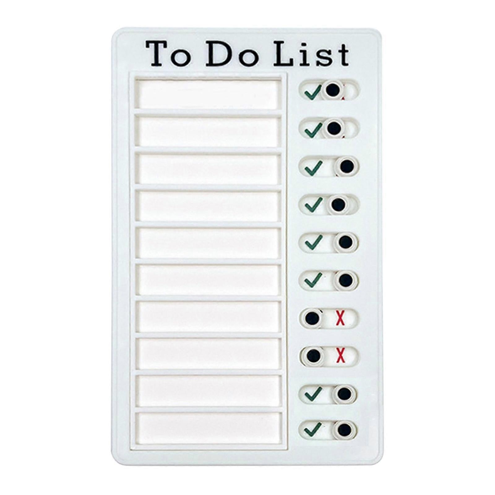 2023 New Hot To Do List Memo Boards Plastic Rv Checklist Board Detachable Message Board Checklist Slider Schedule Chore Chart Planning Boards Best Sal