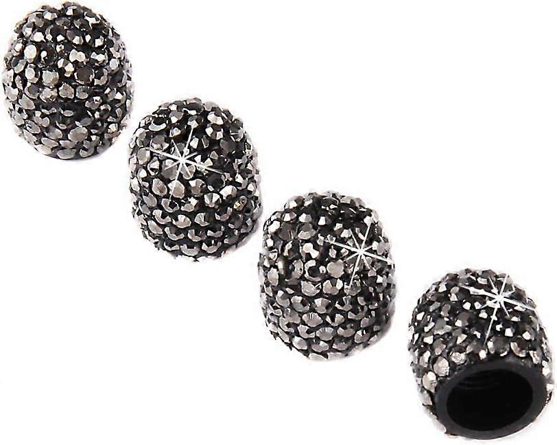 Tappi delle valvole dei pneumatici, Tappi delle valvole delle ruote con strass di cristallo Coperchi dello stelo Tappo dello stelo della valvola un...