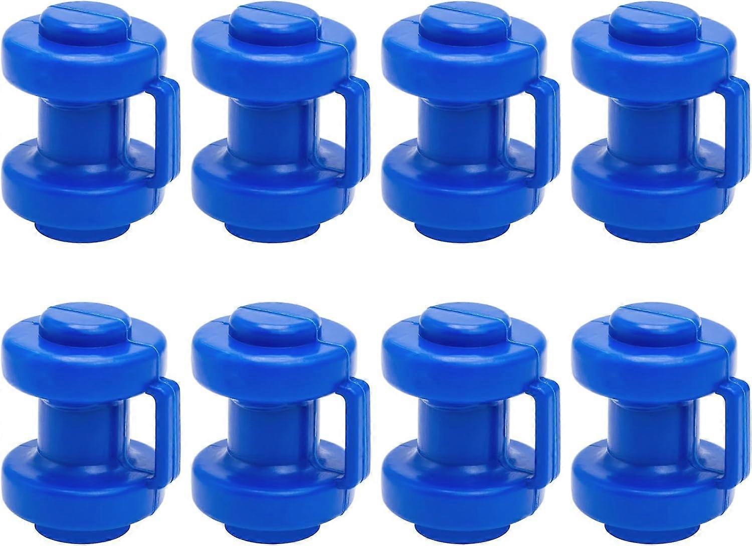 8pcs trampoline rod cap, trampoline net rod cap, trampoline hat, safety net spare parts, blue rod cap