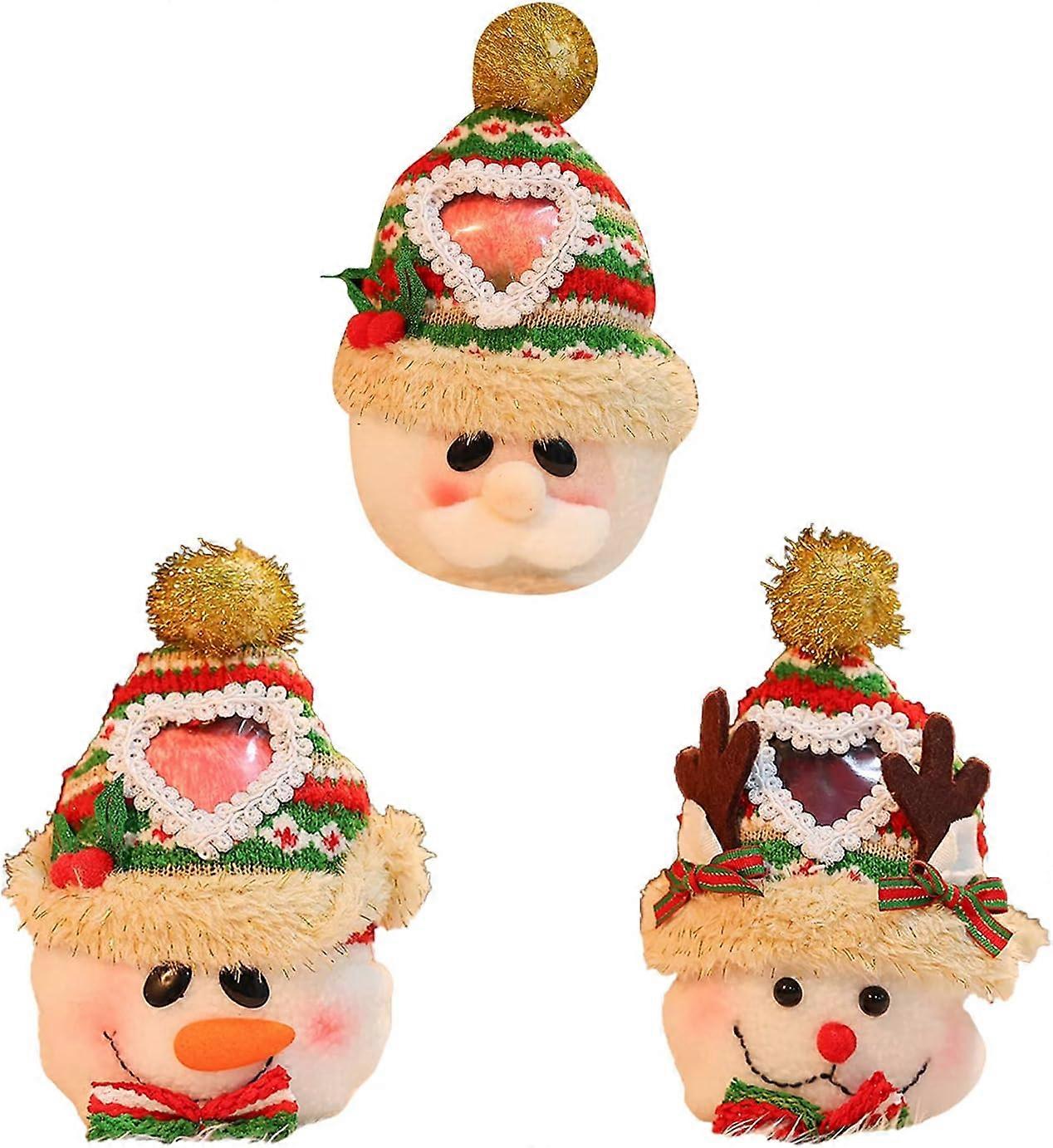 3pcs Christmas Candy Packaging Organizer Drawstring Cute Party Supplies for Kids Girl and Boy Birthday Cookies Packaging Christmas Candy Bags