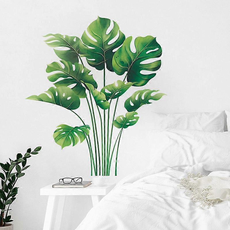 Tropical Greenery Turtleback Leaf Wall Sticker 54x61cm