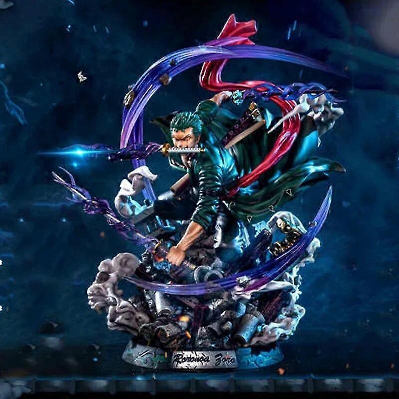 34cmアニメワンピースフィギュアロロノアゾロワノ国修羅アクションフィギュアPVCコレクションモデルフィギュア人形ギフトおもちゃ