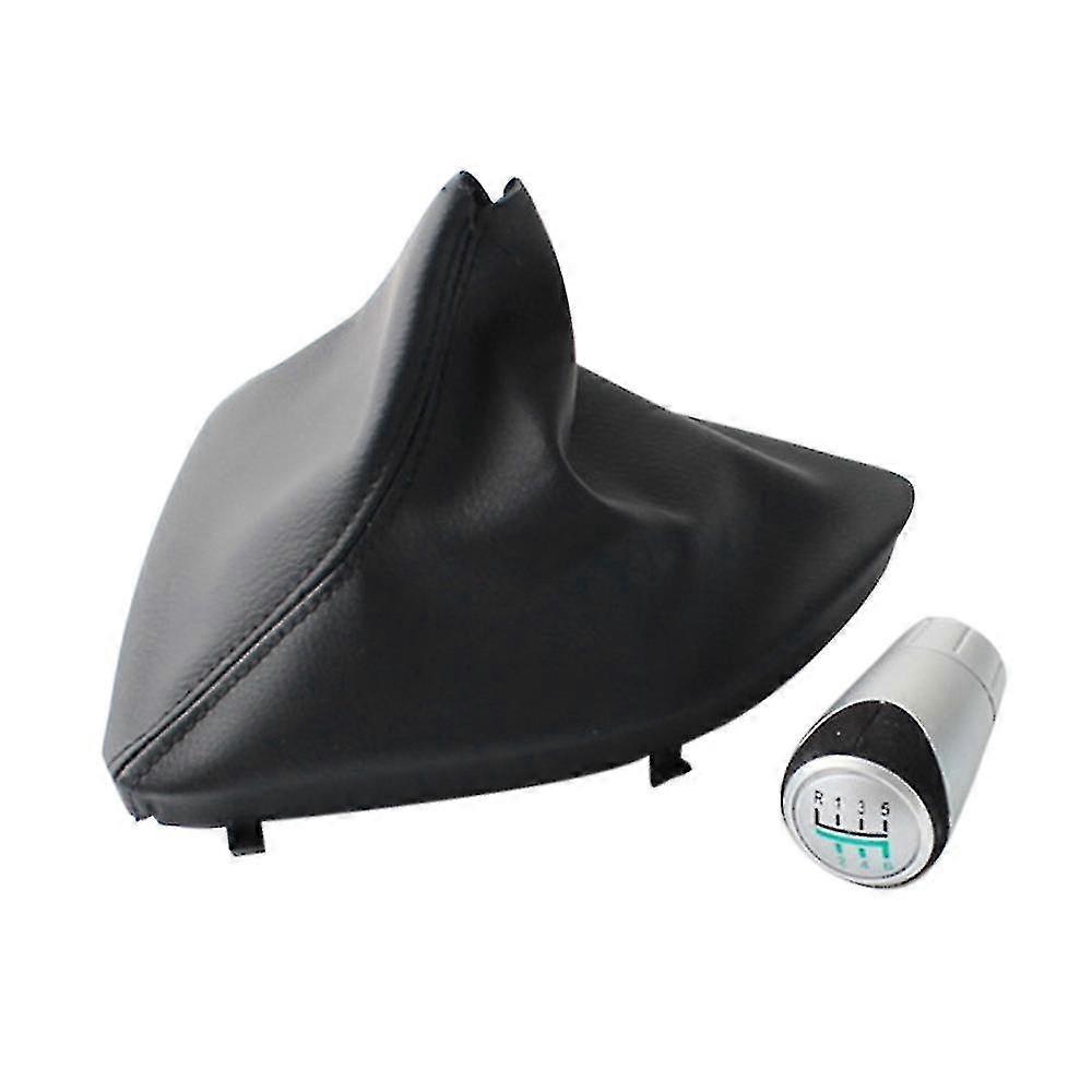 Manual 6 Speed Gear Stick Shift Lever Head Ball With Leather