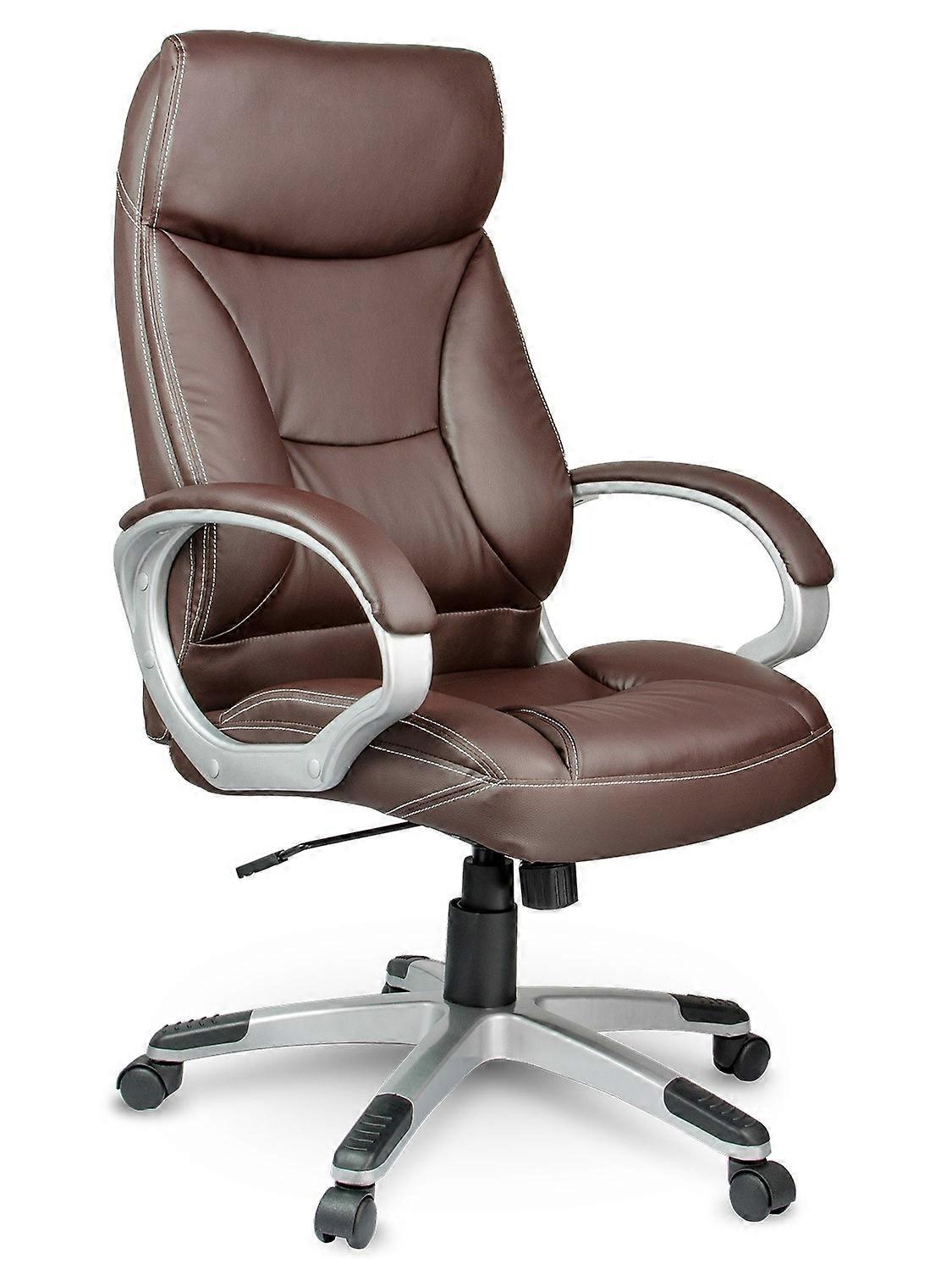 Luxury Leather Office Chair, Sofotel EG-223, Brown