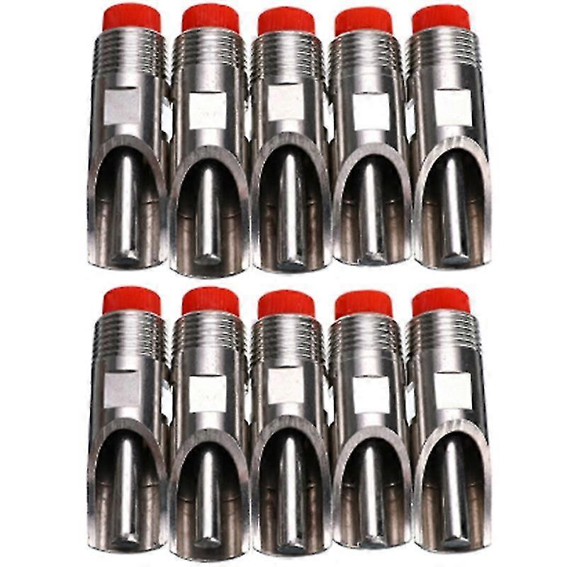 10 Rostfritt stål Gris Automatisk Nippel Vattendispenser, Automatiskt vattenmunstycke, Dricknippel + (ads