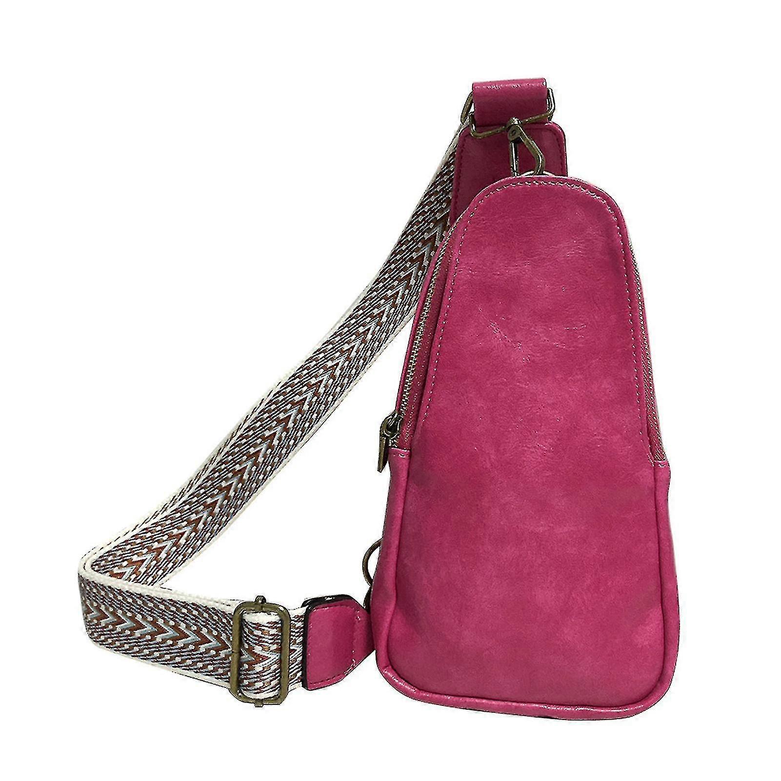 Femei Sling Bag Bohemia Piele Sling Poșetă Călătorie Drumeții Piept Ziar SHZNV