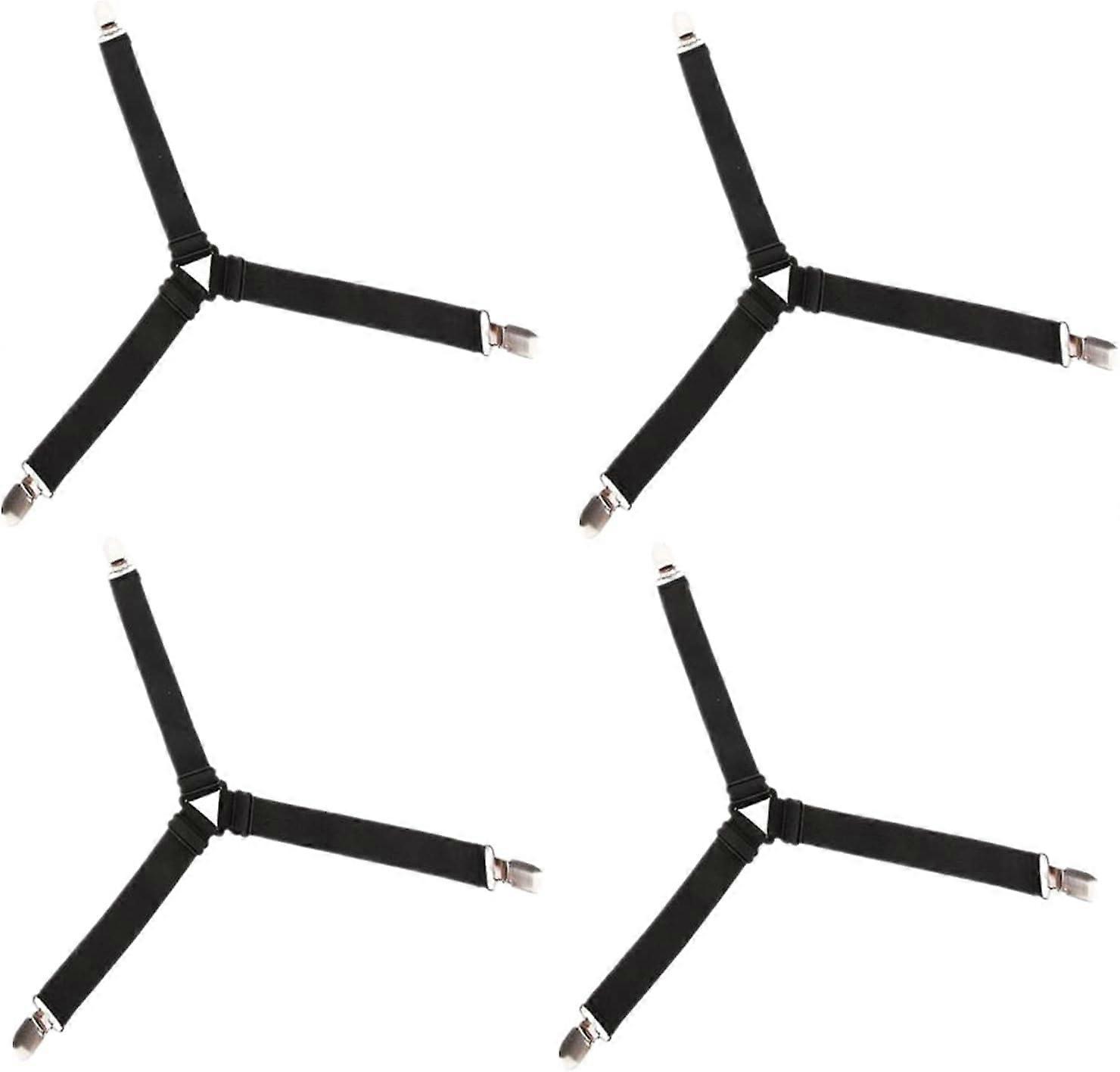 Fitted Sheet Tensioner, 4 Pieces Bed Sheet Fasteners Adjustable Fitted Sheet Str |