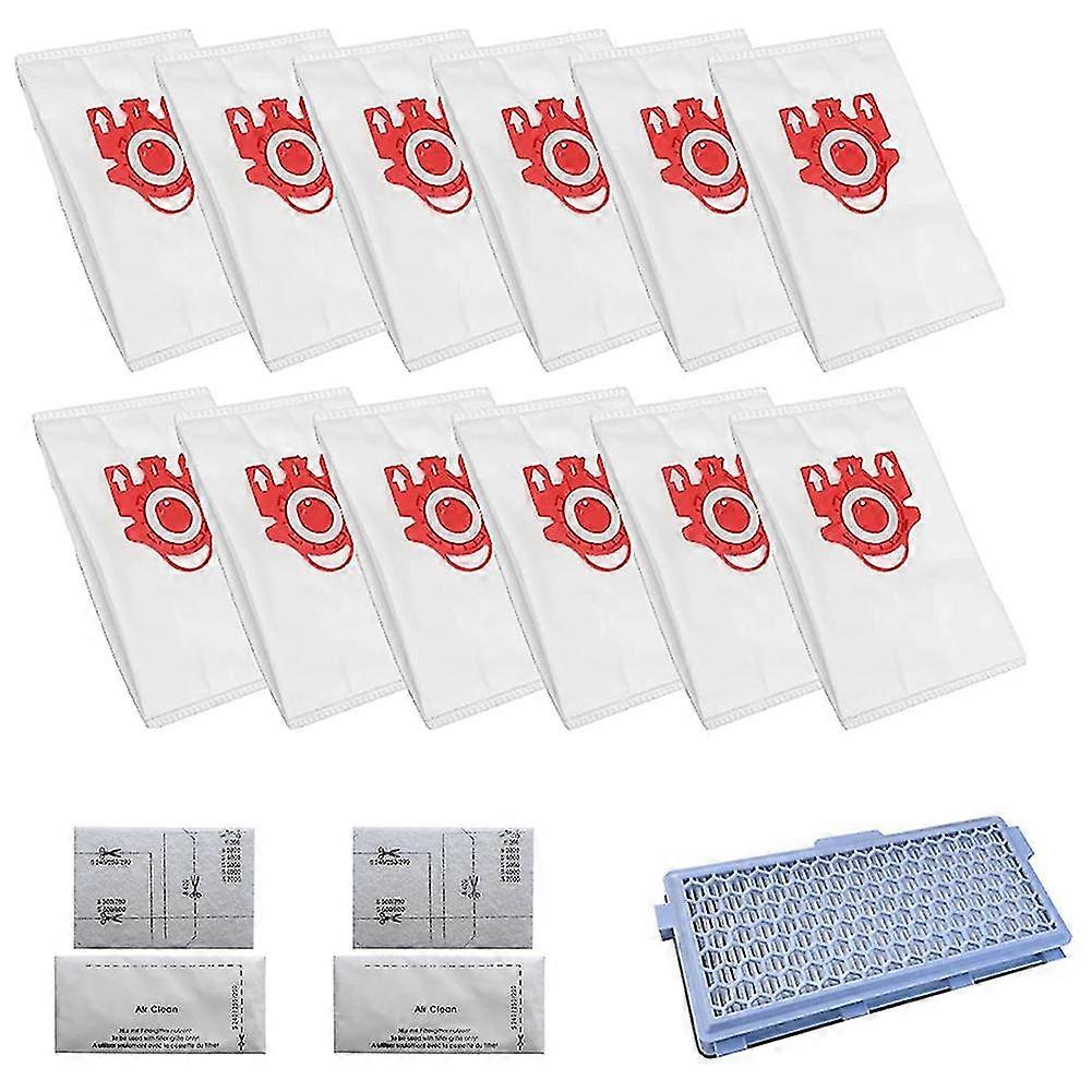 Replacement Dust Bag Filter For Miele 3d Fjm Airclean Complete C2