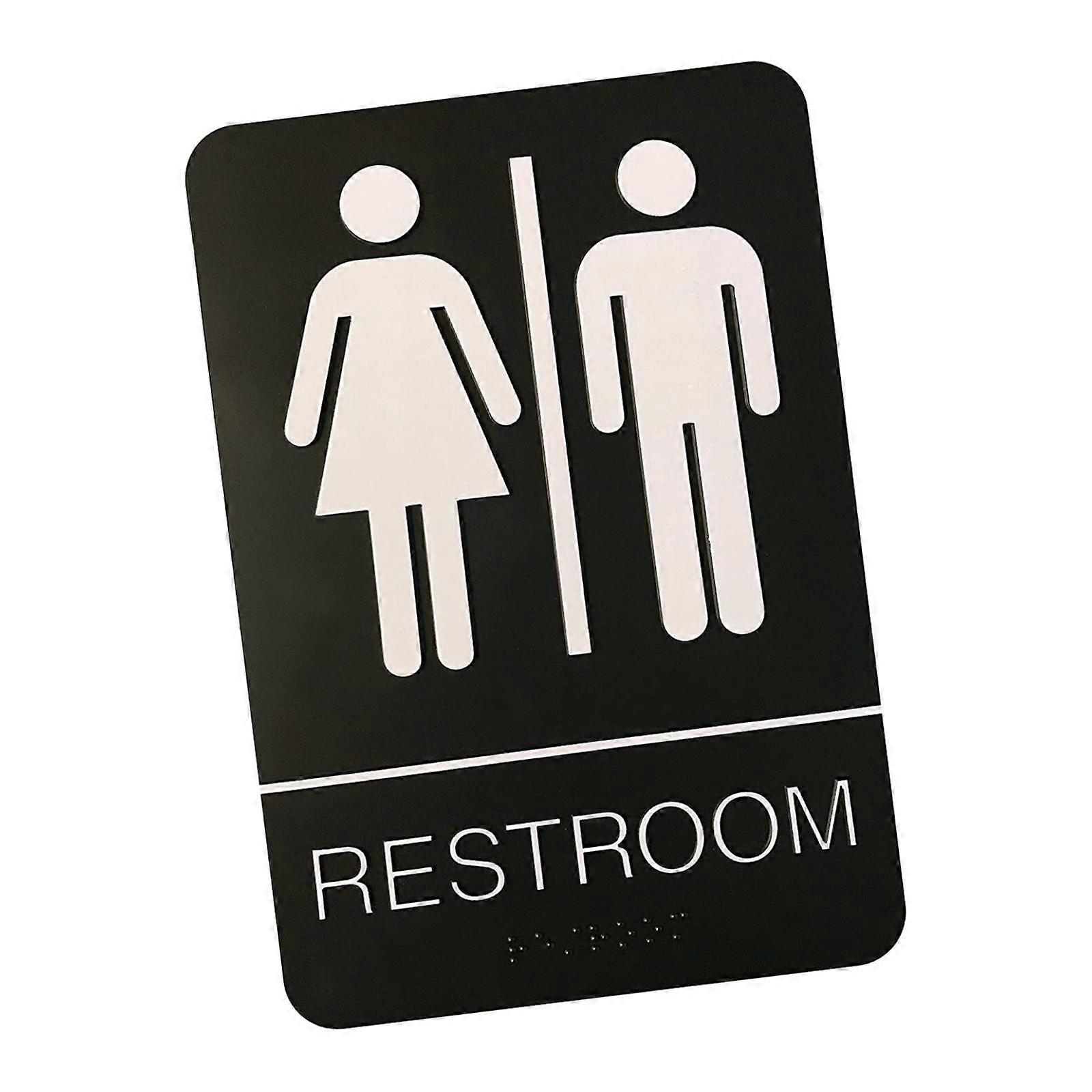 Banyo Tabelası Akrilik Tuvalet Tabelası İş Kapısı veya Duvar Dekoru Ticari Unisex