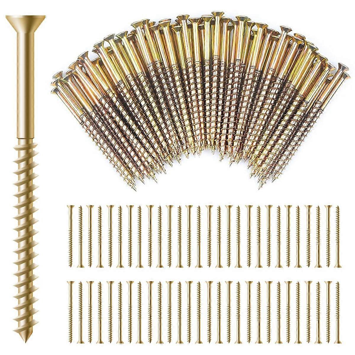 Golvreparationssats, No More Squeaks Kit eliminerar golvgnissel, för de flesta mattor trägolv, golvfästskruvar, 125PCS