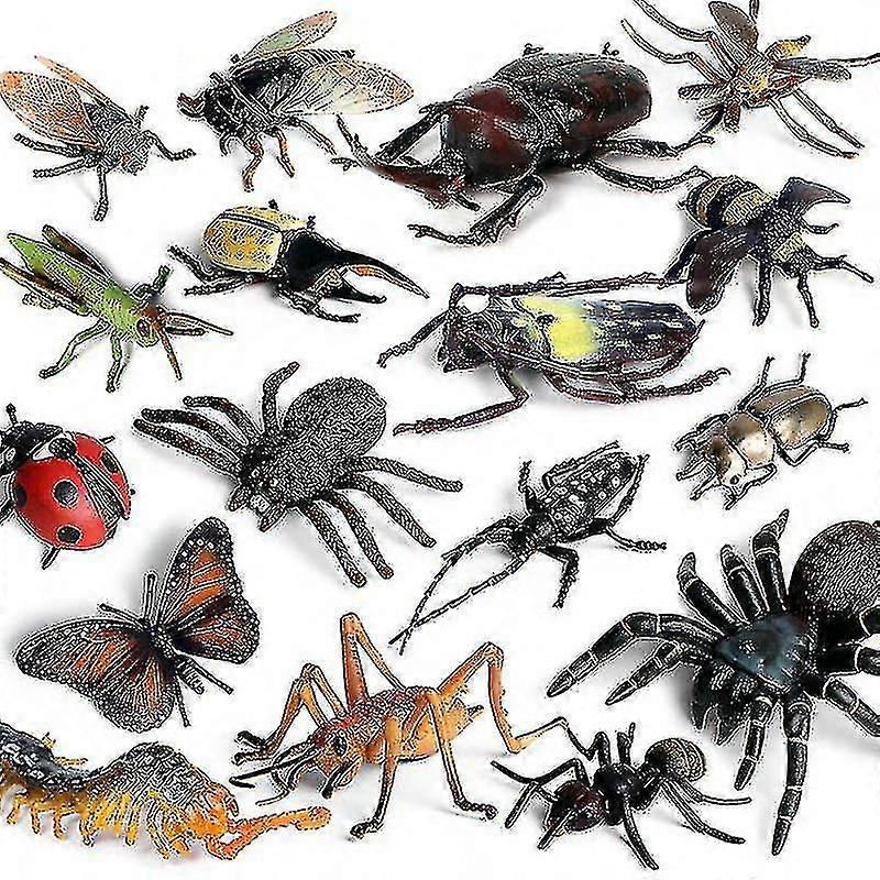 昆虫動物モデルバタフライトカゲクリケットスパイダービーアクションフィギュアカマチフィギュアミニチュア教育キッズおもちゃギフト