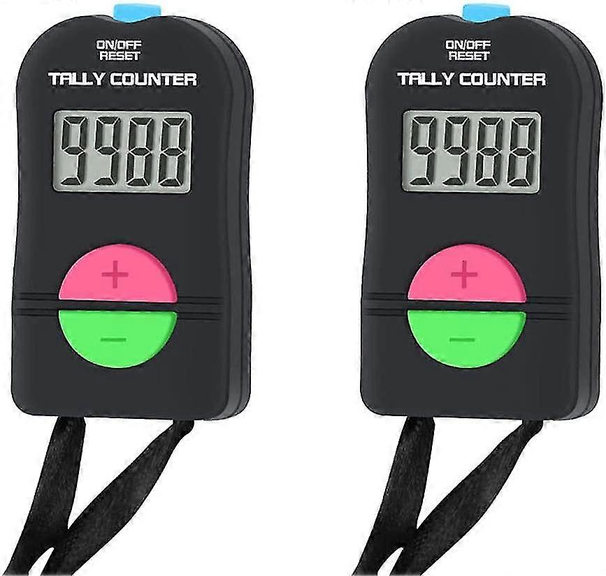 2pcs Small Digital Counter, Electronic Add/subtract Manual Clicker, Manual Counting Golf Sport Counters