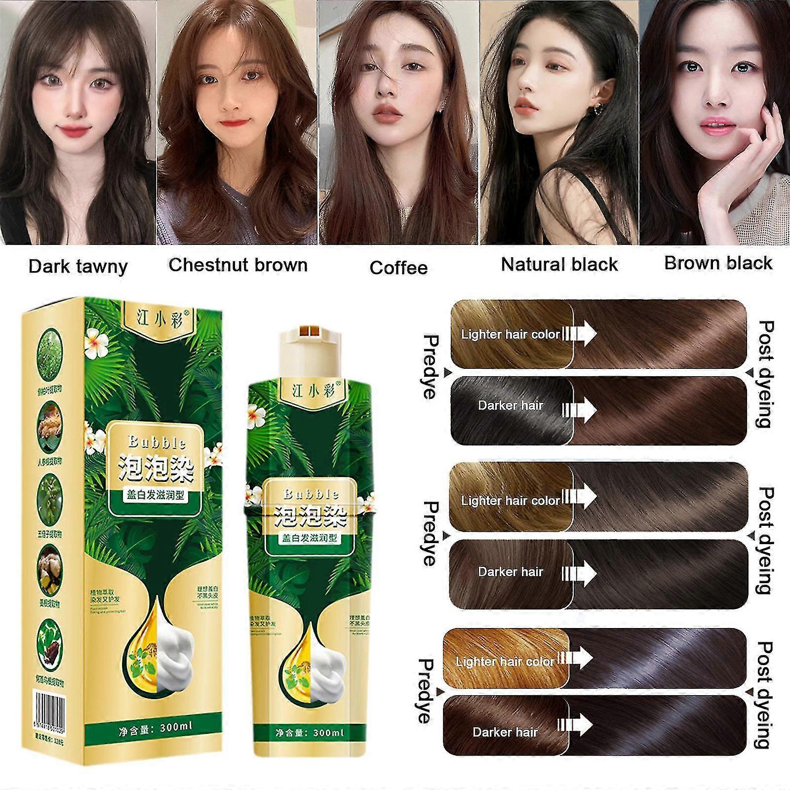 Στιγμιαίο Φυσικό Σαμπουάν Βαφής Μαλλιών - Bubble Plant Hair Color Shampoo