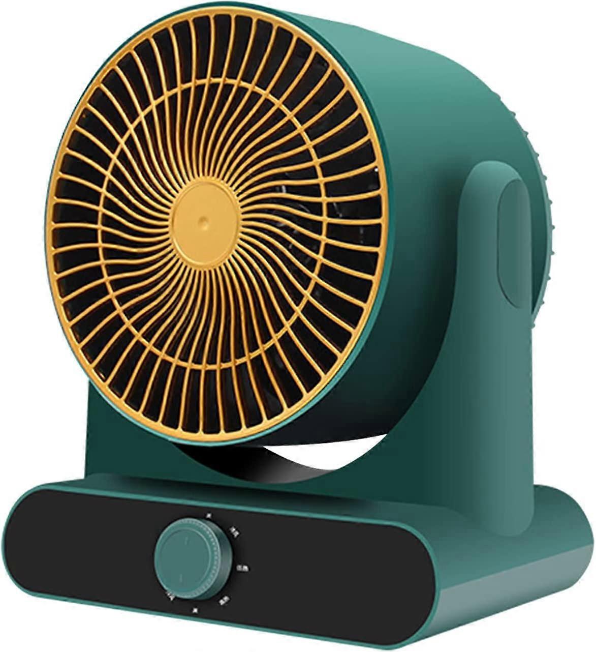 Luftumwälzventilator, tragbarer Tischventilator mit 3 Windgeschwindigkeiten, 60 Neigung, 1500W Überhitzungsschutz