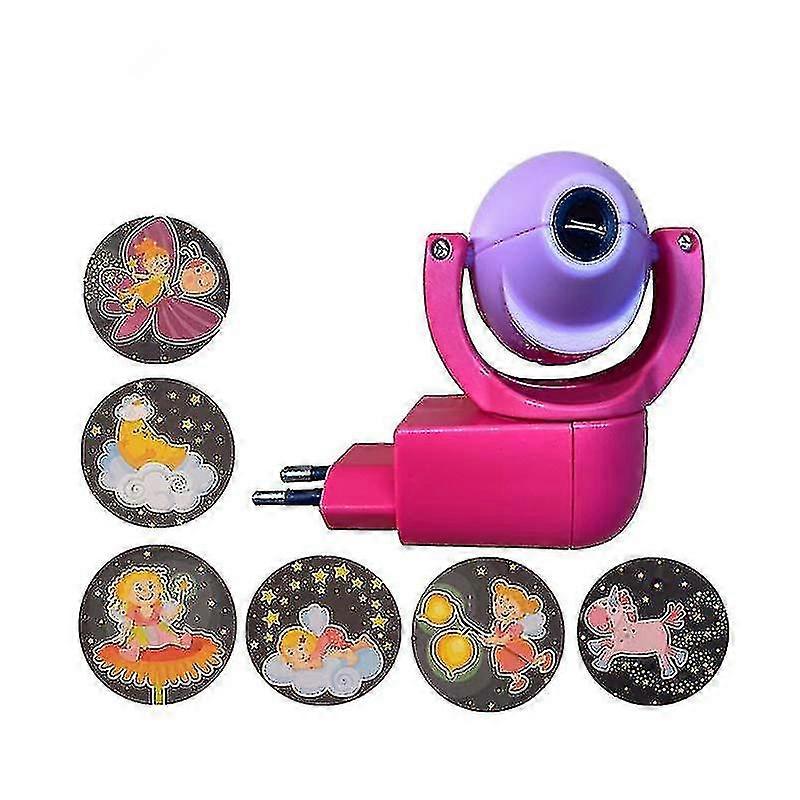 Projecteur LED étoiles, lune et animaux, 6 images, capteur, prise UE, veilleuse pour chambre d'enfant ou de bébé