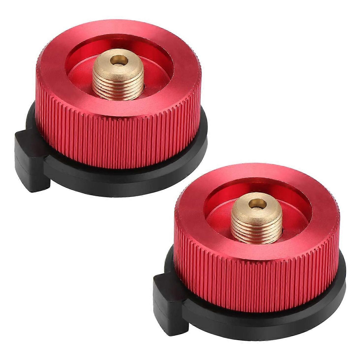 2 PCS Camping Gas Adapter Convertor Stove Connection for Butane Canister to Screw Gas