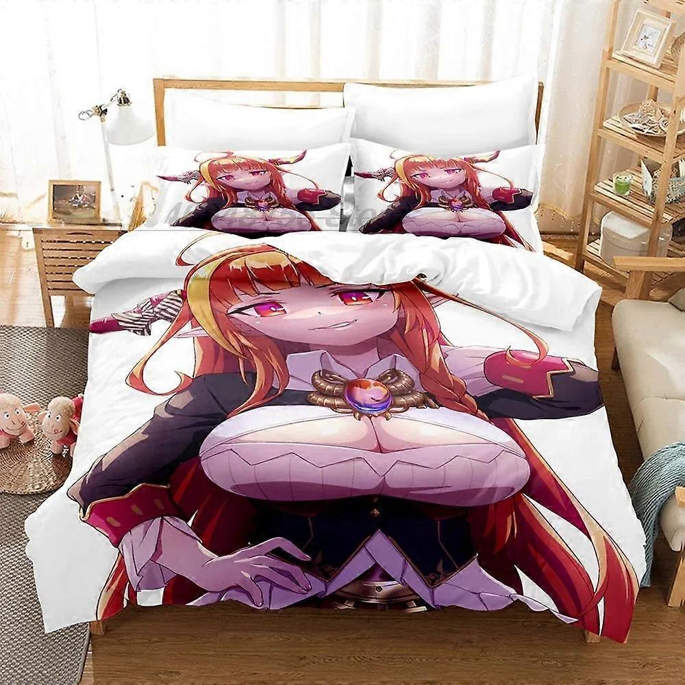 o2066 Lençóis ing Kawaii Meninas Kiryuu Coco Conjunto de Cama Conjunto de Cama Adolescente Quarto Conjuntos de Capa de Edredão Lençóis fVV2066