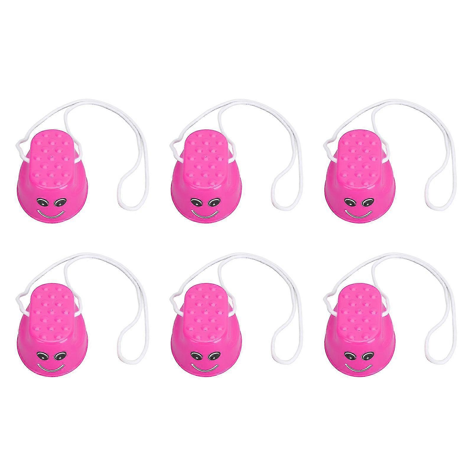 6-Piece Kids Stilt Set for Foot Balance Coordination Training Walking Stilts, Age 3+ - Pink