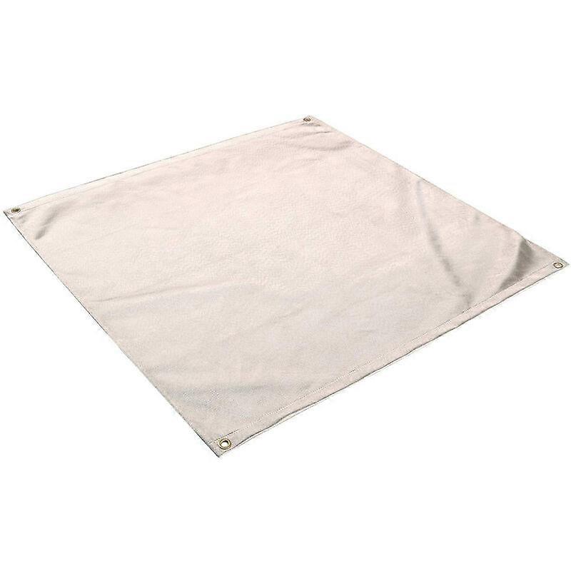 DWW-100 x 100cm Tapis de protection sol,Tapis de foyer Tapis de gril Camping en plein air BBQ Tissu de protection Tapis de pole en tissu ignifuge