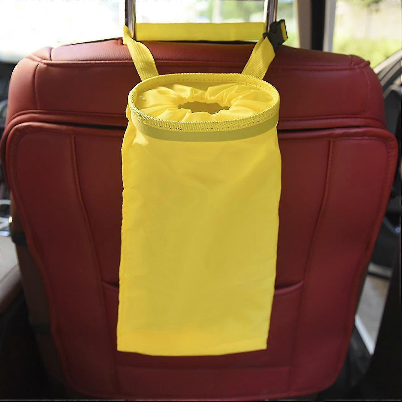 1 Piece Garbage Bag Hanging Garbage Truck Car Home Office Leak Proof (yellow)