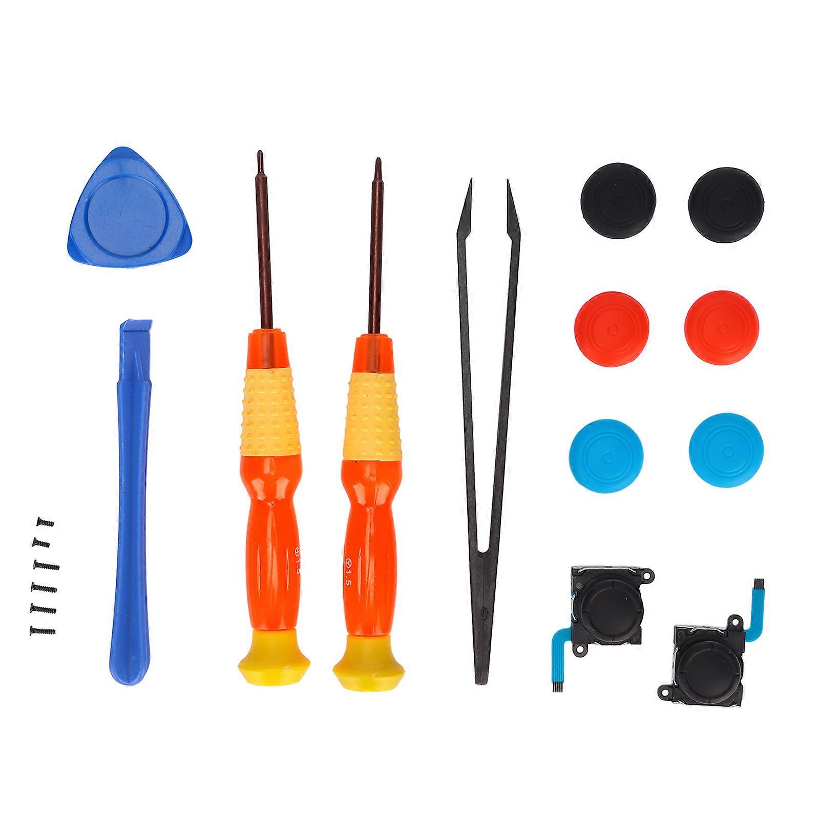 19pcs Repair Joystick Replacement Tool Kit Multifunction Gamepad Repair Tools for SW Game Controller