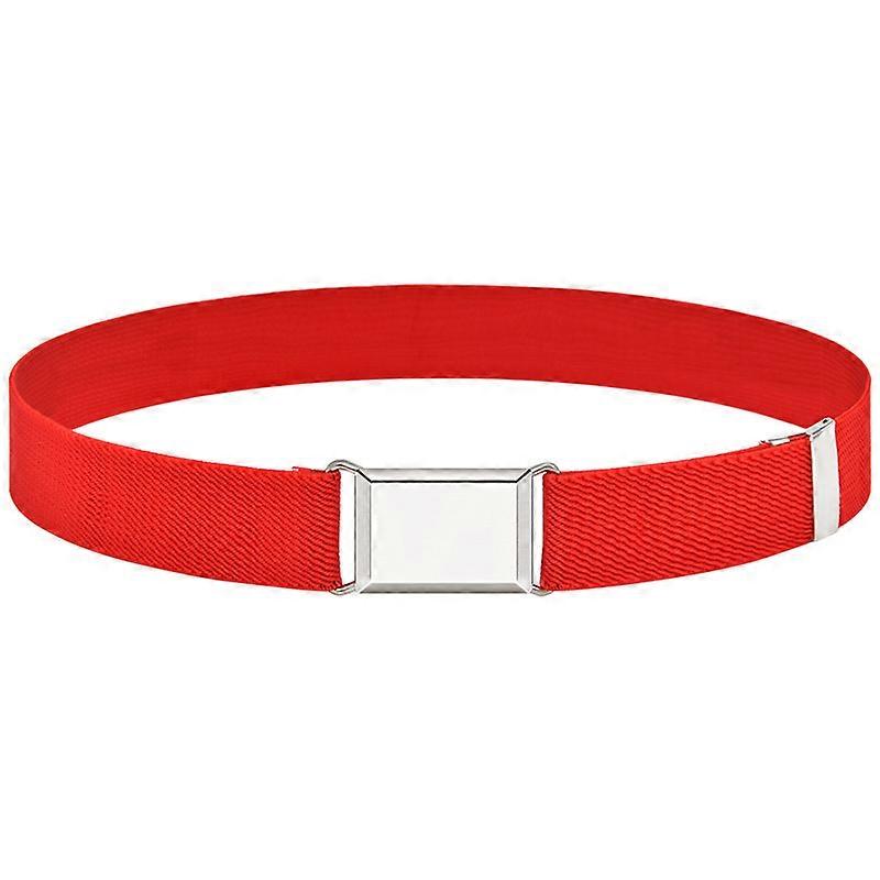 Adjustable Elastic Canvas Belts for Boys Girls Solid Color Stretch Western Strap Belt Kids Children Cinch Waistband CummerbandBelts