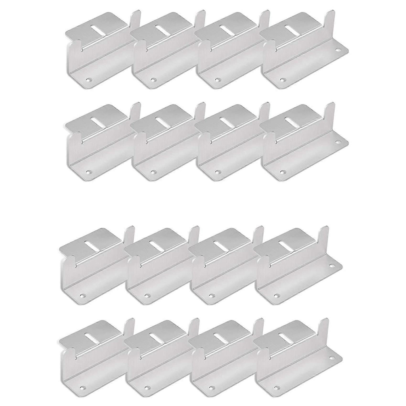 16 Units Solar Panel Mounting Bracket Kits, Mounting Z Brackets