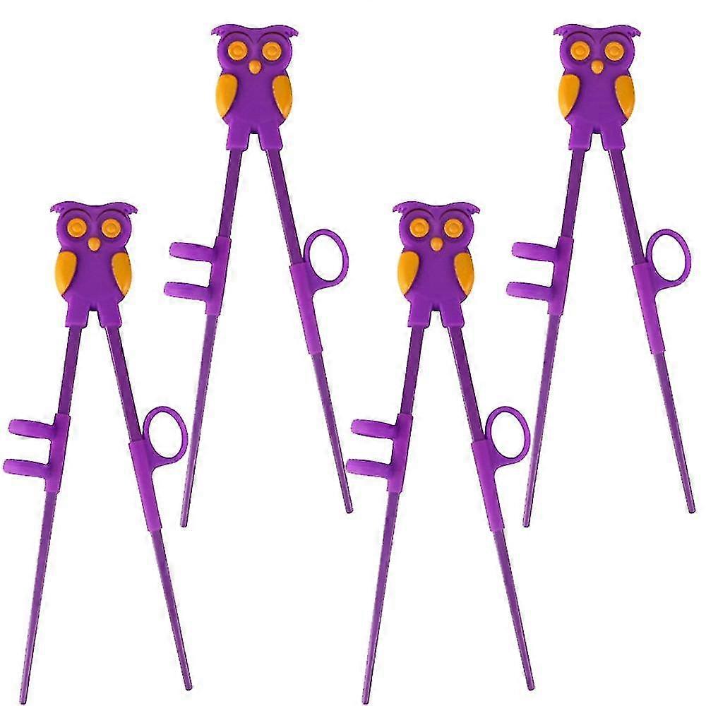 4 Pcs Kid Chopsticks, Learning Chopsticks Helper For Kids, Training Chopsticks With Animals For Beginners
