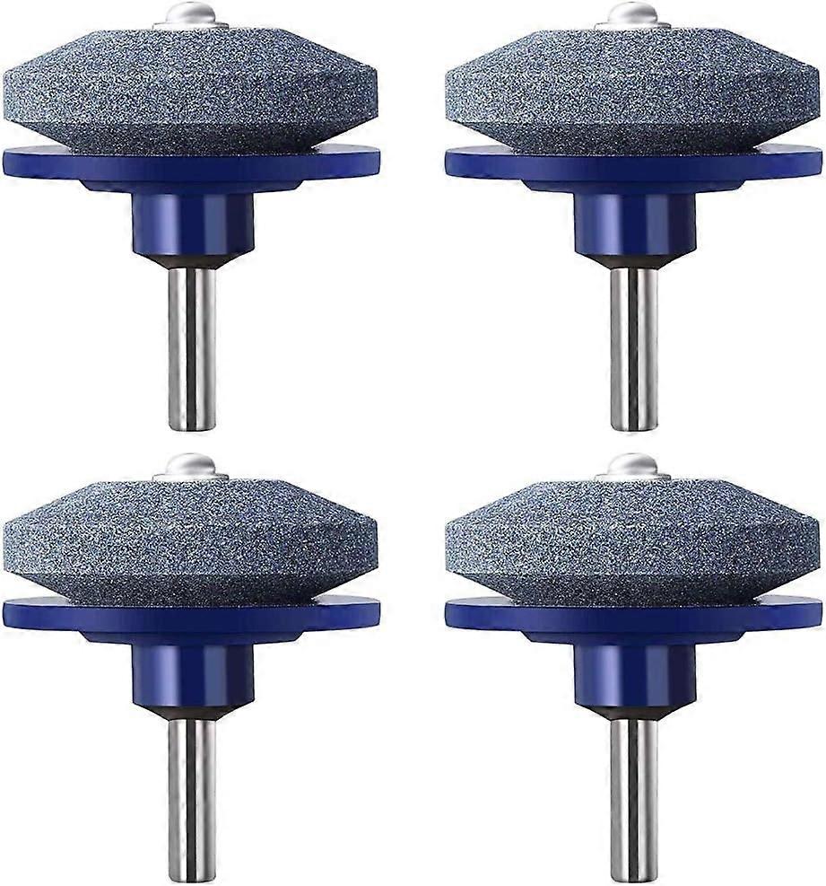 4-Pack Lawn Mower Blade Sharpener for Electric Drill Hand Drill