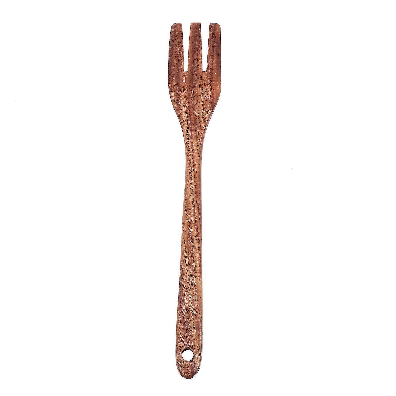 Spachella Safe Meal Fork Wood Serving Fork Bbq Fork Grill Fork Wood Cooking Fork Z