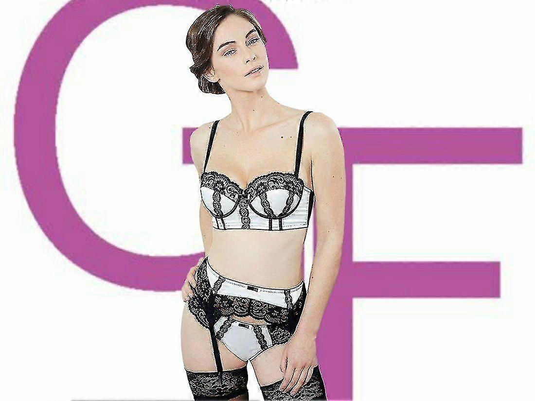 Kvinners Clne sateng og blonder Brief (58046