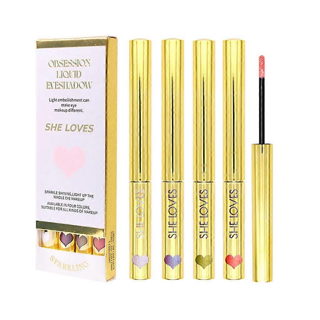 Glitter Liquid Eyeshadow Set Waterproof Lasting Sparkling Shimmer Eye Makeup