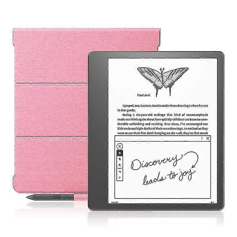 Para Amazon Kindle Scribe Stand Case Pu Leather + Tpu Pen Slot E-reader Capa Protetora
