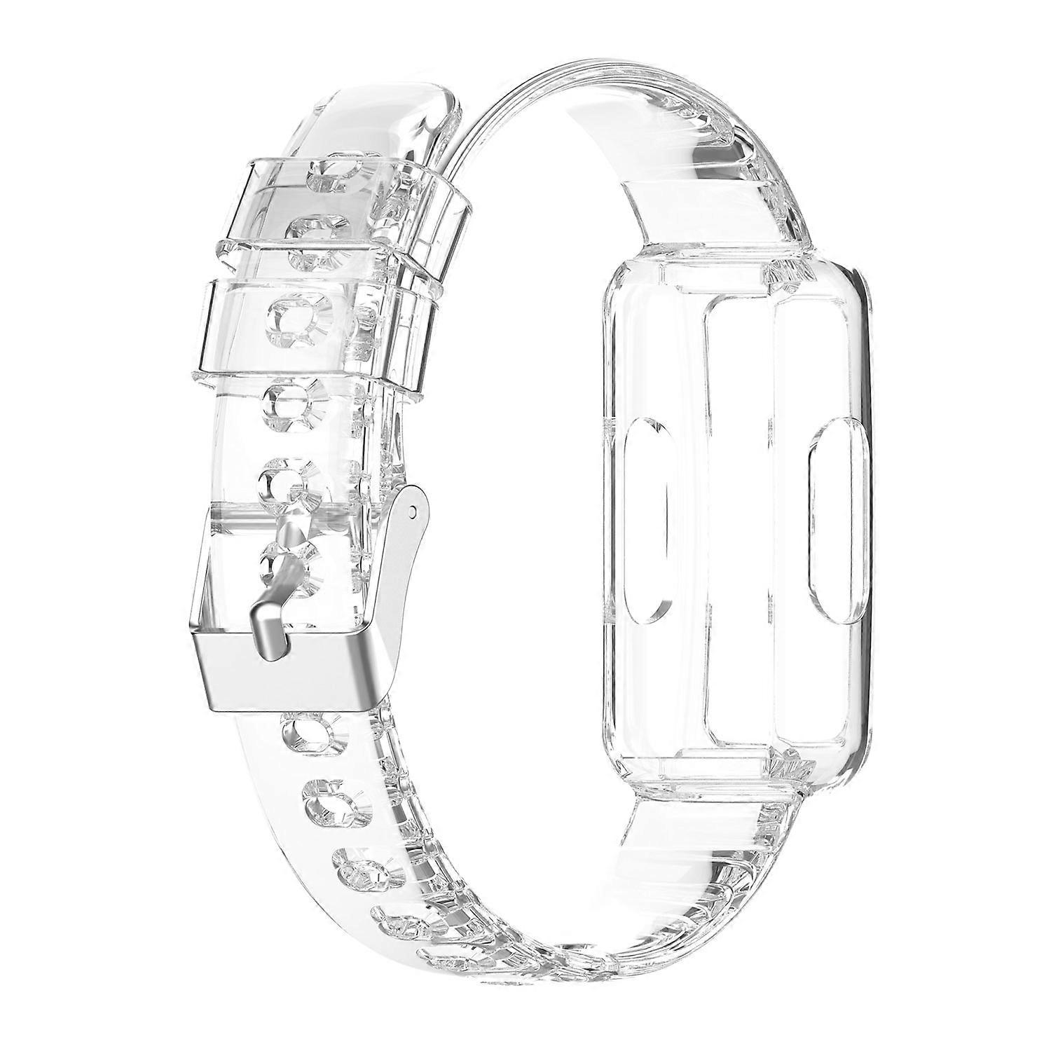 Transparent Silicone Integrated Watch Strap For Fitbit Ace 2