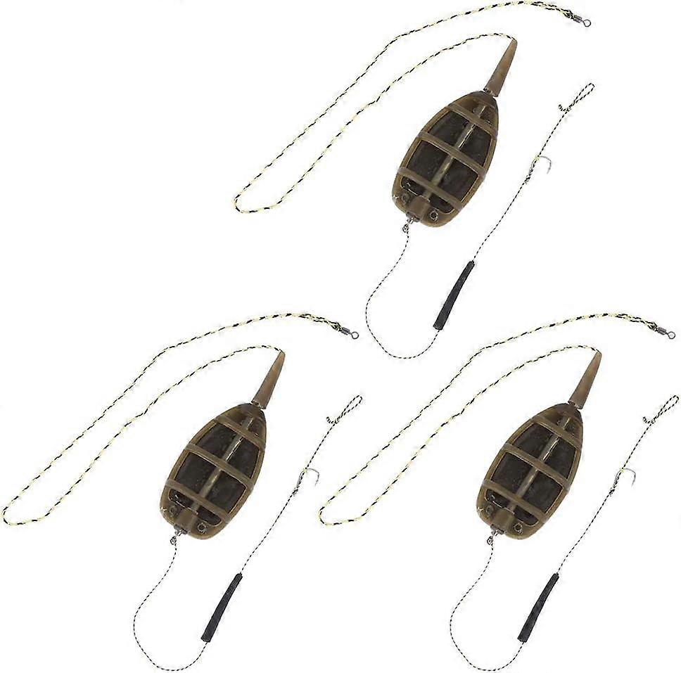 Rosilesi Fishing Feeder - 3ks Evropský styl Rybaření Inline Method Feeder Leads Set Vybavení Rybářské doplňky Náčiní