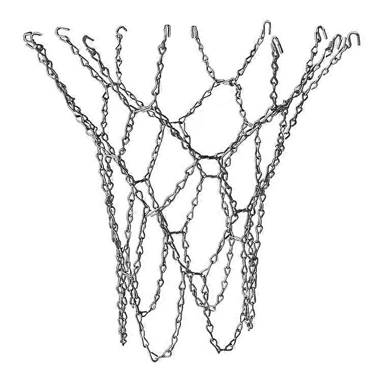 Outdoor Metal Basketball Net, Basketball Net Replacement, Heavy Duty Basketball Net, for Indoor Basketball Court, Campus Basketball Court