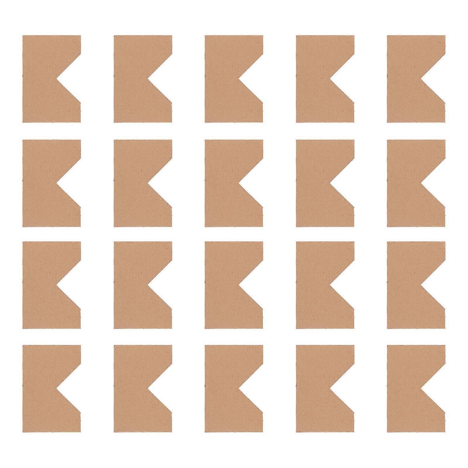 100PCS Cardboard Corner Protector Kraft Paper Photo Frame Corner Protector