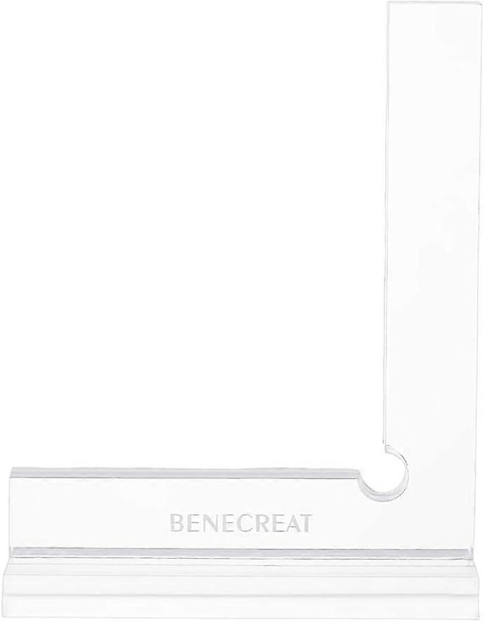 Acrylic Book Binding Correction Tool Clear 90 Degree Engineering Ruler Acrylic Book Binding Tool for Clothing Measurement Book Binding 5.1x3.9x1.2 Inc