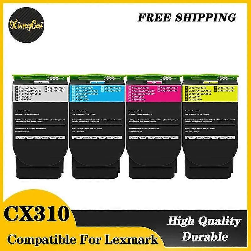 high qualityNew Compatible Toner For Lexmark Cx310dn Cx310n Cx410 Cx410de Cx410dte Cx410e Cx510 Cx510de Cx510dhe Cx510dthe Cx310 Cx410 Cx510