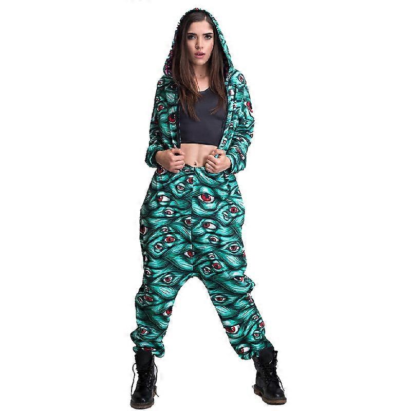 Women's Hooded Jumpsuits Full zip One Piece Romper